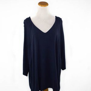 Junarose navy top sweater sweatshirt women's 20